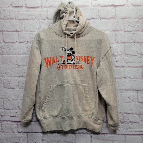 Disney Other - Walt Disney Studios Disney 100‎ Mickey Mouse Hoodie Sweatshirt Mens S *FLAW